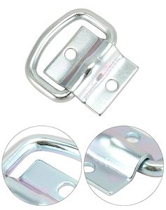 Nouveau lot de 4 anneaux en <span class=keywords><strong>D</strong></span> robustes, attaches <span class=keywords><strong>d</strong></span>'ancrage en acier galvanisé, anneaux de fixation pour cargaison, vis de montage, charge maximale de 3500 lb - Product Image 1