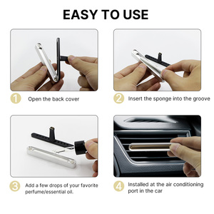 Diffuseur de parfum pour voiture moderne 2027 à clipser sur grille d'aération en métal – Design tendance, offre spéciale - Product Image 4
