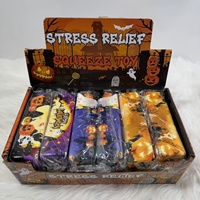 Jouet anti-stress en PU à thème Halloween et Noël, bâton de beurre souple à rebond lent, emballé individuellement, décoration de fête originale
