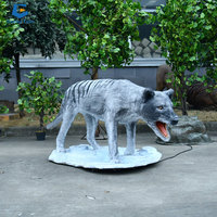 NL-B027 Statues de Loups Animatroniques Animaux Animatroniques Réalistes Personnalisés à Vendre
