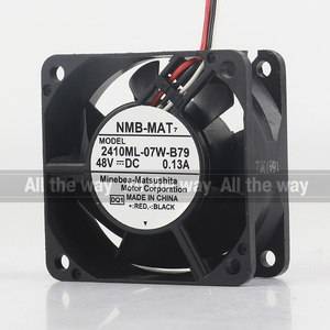 Gốc Nmb 5V 12V 24V Dc48v 0.13A <span class=keywords><strong>AC</strong></span> EC 6025 60x60x25mm 6cm bóng đôi mang biến tần ba dây 2410ml-07w-b79 Quạt làm mát - Product Image 2