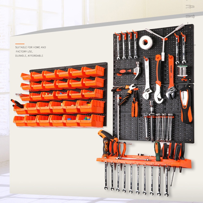 Hängen Bord Wand Montage Pegboard Garage Werkzeug Lagerung Peg Bord Kunststoff Halter Pegboard