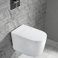 Toilette intelligente suspendue au mur de luxe européen avec réservoir intégré et siège de bidet à technologie de capteur
