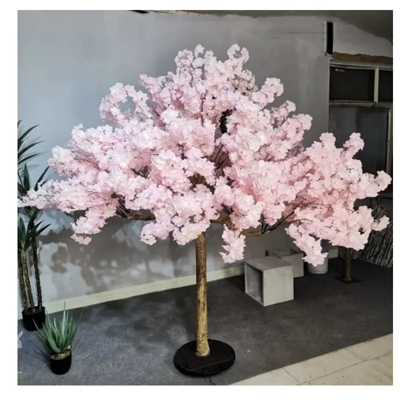 Albero di fiore di ciliegio bianco artificiale di plastica falso all'aperto 8ft degli alberi EG-VH013 del ristorante di nozze