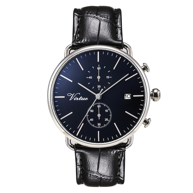 2023 Chronograph Date Low MOQ Watches Quartz Custom Logo Waterproof Reloj Luxury Mens Stainless Steel Wrist Watch