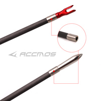 Anneau anti-explosion en acier inoxydable de 3,2 mm pour flèches en fibre de verre et carbone, collier de tir à l'arc pour arc classique, accessoires de bricolage pour le tir à l'arc