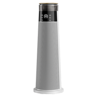Chauffage électrique tour de type cheminée CHUANGE 2000W A++ télécommandé, autonome, pour usage domestique et hôtelier, avec interface d'utilisation en anglais