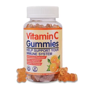 Integratori Vitaminici OEM 90 mg Vitamina C Liposomiale Etichetta Privata per Bambini e Adulti <span class=keywords><strong>60</strong></span> Caramelle Gommose per Rafforzare il Sistema Immunitario - Product Image 1