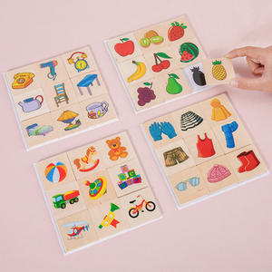 Puzzle in Legno con Ombre da Abbinare per Bambini dai 5 ai <span class=keywords><strong>7</strong></span> <span class=keywords><strong>Anni</strong></span>, Gioco Educativo di Memoria e Impilamento - Product Image 5