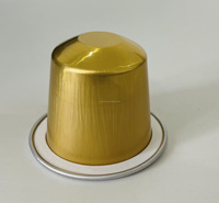Cápsulas de Café Vacías con Adhesivo, Contenedor de Papel de Aluminio para Café, Cápsula de Café Nespresso