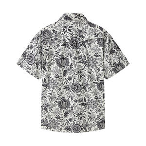 Chemise décontractée pour homme en popeline 100% coton, imprimée numériquement, écologique, personnalisée, de qualité supérieure, à manches courtes, pour les trajets domicile-travail et les week-ends - Product Image 1