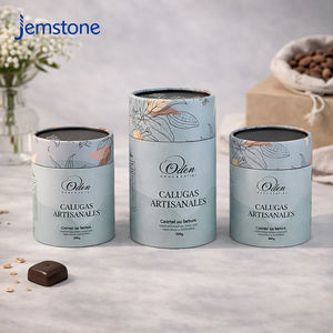 กล่องบรรจุภัณฑ์ทรงกระบอกสำหรับอาหารเสริมคุณภาพสูง ย่อยสลายได้ทางชีวภาพ ทำจากกระดาษแข็ง สำหรับใส่คุกกี้ ช็อกโกแลต แบบกำหนดเองได้ - Product Image 4