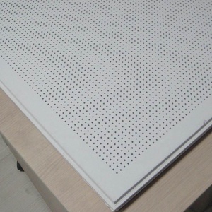 Piastrelle <span class=keywords><strong>in</strong></span> Gesso Decorative per Interni 2x2 12x12mm, <span class=keywords><strong>Cartongesso</strong></span> Perforato Quadrato, Gesso Perforato Spessore 12mm 600x600mm - Product Image 2