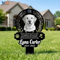 Décoration de jardin personnalisée pour animaux de compagnie, marqueur de tombe pour chien, croix commémorative, cadeaux pour la perte d'un animal, plaques commémoratives à insérer dans le sol