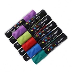 Wholesale 15mm Flat Felt Tip Graffiti <b>Markers</b> Jumbo Acrylic Paint <b>Marker</b> with <b>Permanent</b> Ink for Paper Wood Stone Cloth - Product Image 6