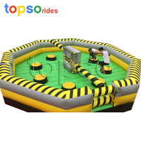 Gonflable Mécanique Wipe-out Fusion Manèges Jeu D'obstacle Jeux Interactifs Pour Enfants