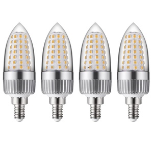 Ampoule LED Corn E14 <span class=keywords><strong>E27</strong></span> E12 E26 B22 15W <span class=keywords><strong>20W</strong></span> avec abat-jour pointu, corps lisse argenté, AC85-265V 3000K 4000K 6000K - Product Image 6