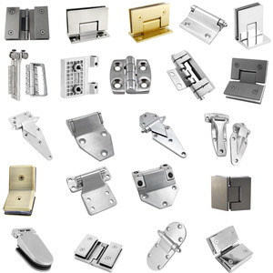 Arno Stainless Steel Hinges 180 Degrees Soft Closing For Bathroom Glass Door Window Hardware - Product Image 2