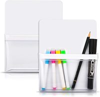 Linh Hoạt Magnetic Bag PVC Pocket Khô Xóa Magnetic Bảng Trắng Marker Pen Holders Cho Tủ Lạnh