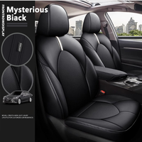 Housse de Siège de Voiture Originale Accessoires Intérieur de Luxe en Nappa Imperméable Protection Sur Mesure pour 5 Sièges Toyota Honda