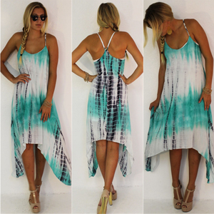 Robe Maxi Femmes cravate mourir Sexy À Dos Croisé Wrap Robes D'été Élégant Club Longue Cami Robe Plissée - Product Image 6