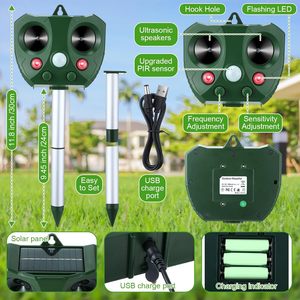 Repelente Ultrasónico de Animales, Solar, Impermeable, Patentado, para Exteriores, Repelente de Ratones y Aves, Venta al Por Mayor de Fábrica - Product Image 4