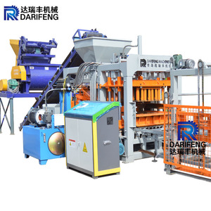 Machine de moulage automatique de blocs DRF QT10-15, usine de blocs de béton, presse hydraulique 21MPa, vibration à 4 coins, haute capacité pour - Product Image 2