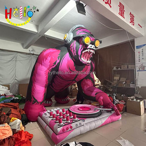 Babouin <span class=keywords><strong>gonflable</strong></span> de DJ de modèle animal <span class=keywords><strong>gonflable</strong></span> de décoration d'événement de partie pour le concert - Product Image 2