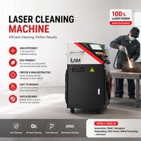 Machine de nettoyage de surface au laser portable 1500W pour l'élimination des taches d'oxyde et des contaminants sur les soudures métalliques