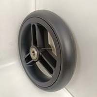 Roues en mousse EVA de 5,5 pouces, roues en plastique avec dureté 60-65A et capacité de charge de 25-30 kg pour poussette bébé