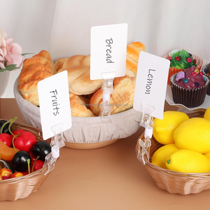 Product Price Display <b>Bracket</b> Clips <b>Plastic</b> Transparent Label Price Tag Holder <b>Plastic</b> Price Holder Clips - Product Image 3