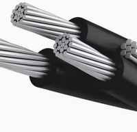 Cable de Alimentación XLPE Aislado 4x25 4x50 4x70+54.6 ABC, Cable Aéreo Preensamblado de Aluminio 3x50+1x54.6+1x16mm² 0.6/1kV 400V