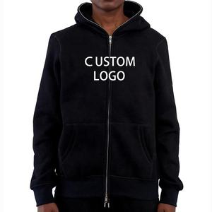 Pullover oversize Unisex in cotone 100% <span class=keywords><strong>con</strong></span> logo personalizzato <span class=keywords><strong>felpa</strong></span> <span class=keywords><strong>con</strong></span> Zip integrale da uomo <span class=keywords><strong>con</strong></span> corno - Product Image 4