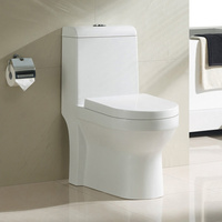 WC monobloc Ovs Soft Close avec couvercle en PP, siphon en S, cuvette de 305 mm, blanc, chasse d'eau puissante, en vente