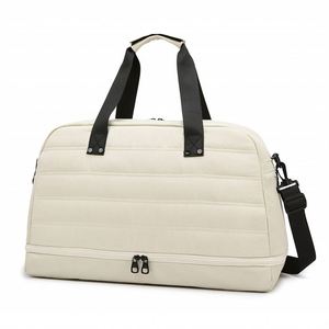 Sac de voyage souple personnalisé en gros avec compartiment à chaussures, sac de week-end unisexe pour le transport à l'étranger - Product Image 5