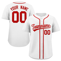 Musim baru dapat disesuaikan kaus Baseball Pria kerah V merah muda kaus jala kosong Retro pakaian bisbol Pro pribadi sejuk