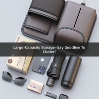 Nouveau 2026 – Organisateur de rangement de luxe pour dossier de siège de voiture, sac universel en cuir PU, boîte de rangement multifonction, protection anti-coup de pied