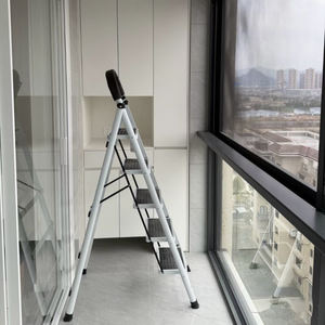 Nouvelle échelle domestique pratique, pliable, 2-6 marches, double usage, avec marchepieds larges - Product Image 1