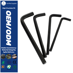 Industrial Grade Black Oxide Hex <b>Key</b> Set Heavy Duty Carbon Steel L-shaped Mechanical Maintenance Professional Hand Tool - Product Image 1