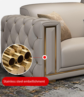 Ensemble de canapés de salon contemporains haut de gamme, canapés Chesterfield modernes et luxueux, design élégant, qualité supérieure, meubles pour la maison