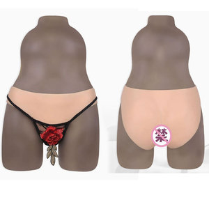 Culotte en silicone réaliste avec faux vagin pour hommes, sous-vêtements pour travestis, transgenres et shemales - Product Image 1