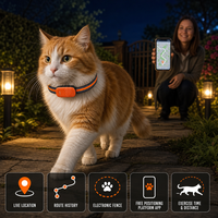Traceur GPS pour animaux de compagnie G51, compact et élégant, suivi de localisation précis, historique des itinéraires, géofencing, surveillance de la santé