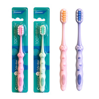 Brosse à dents pour adulte avec poignée mignonne, fournie par l'usine, logo personnalisé disponible, poils ultra doux pour un nettoyage buccal délicat, usage quotidien