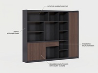 Senrop Armoire de rangement moderne extensible en bois, 6 portes, avec penderie et tiroirs, bibliothèque pour la maison