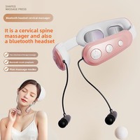 Masseur de cou Bluetooth en gros, appareil de massage EMS TENS vibrant pour le cou et les épaules, dispositif de soulagement portable pour la récupération