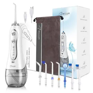 Bestope Hydropulseur dentaire étanche, le plus performant, électrique, USB et à piles, portable pour l'extérieur, l'hôtel et la maison - Product Image 1