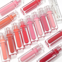 Gloss à lèvres végétalien transparent en tube, couleur légère et transparente, effet brillant, infusé au beurre de karité, maquillage hydratant pour les lèvres, OEM ODM