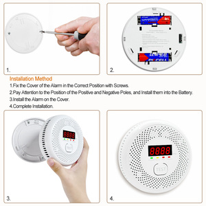 Khói báo động và Carbon Monoxide Detector, pin-powered kết hợp co và khói báo động với cảnh báo ánh sáng & âm thanh báo động - Product Image 6