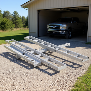 Porte-moto et porte-quad à fixer sur attelage, capacité 600 lb, rampe de chargement pour deux véhicules - Product Image 2