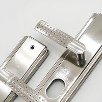 Poignée droite en alliage de zinc doré blanc pour serrure à mortaise, tiroir d'armoire, 918 pour mobilier de porte